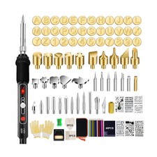 Wood Burning Kit, 163 Pcs Wood Burner Tool Kit with letters and numbers, Pyro...