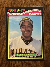 1987 Toys R Us Rookies #4 Barry Bonds Rookie Card RC Pirates. rookie card picture