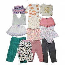 Lot of Girls Toddler Clothes Sizes 12 - 18 Months Carters H M Duck Duck Goose