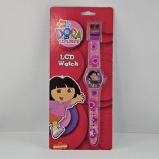 Vintage Dora the Explorer LCD Watch Nick Jr Playworks Brand New Sealed 2008