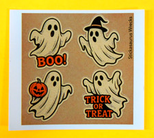 Vintage Style Ghosts Halloween Mini Sticker Sheet Style 2