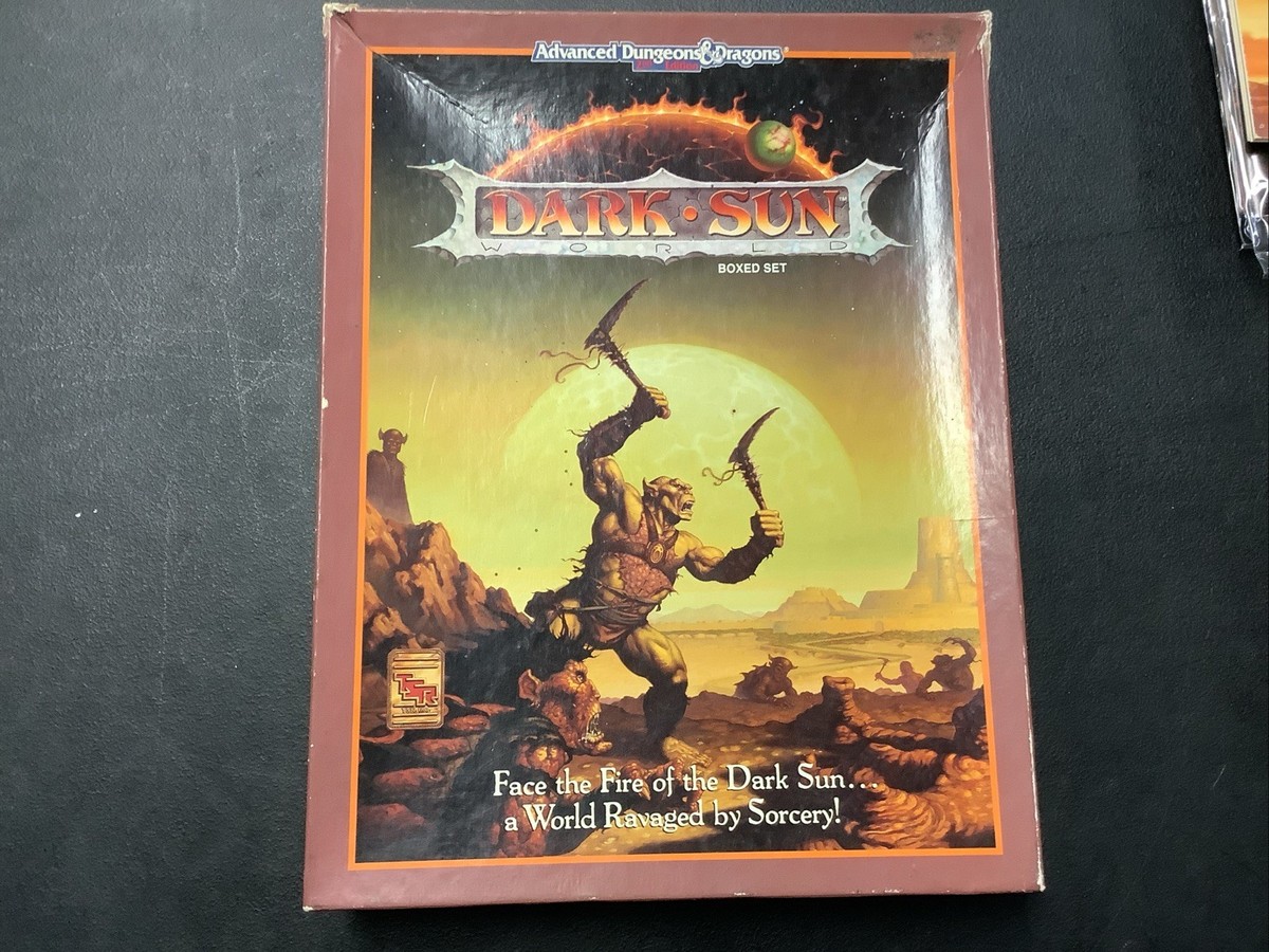 Advanced Dungeons and Dragons 2nd Edition Dark Sun Boxed Set