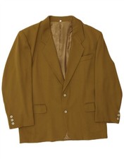 VINTAGE Herren 2 Knopf Blazer Sakko IT 52 XL Grün BR01