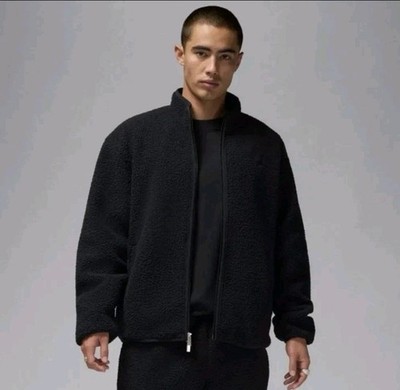 Air Jordan Flight High-Pile Fleece Jacket Black FV7448-010 Men's
