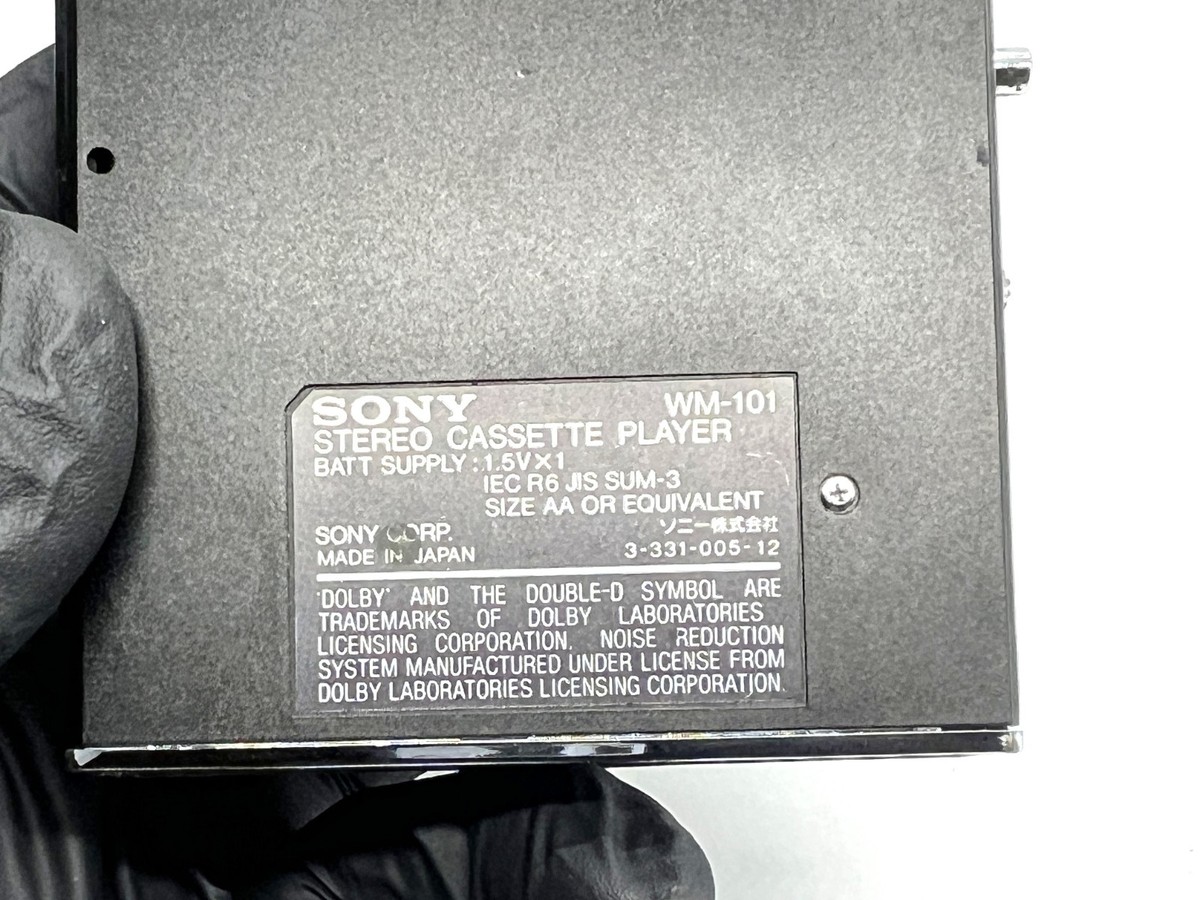 Near Mint] Sony Walkman WM-101 Stereo Cassette Player Black From
