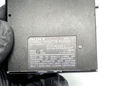 Excellent] Sony Walkman WM-101 Stereo Cassette Player Black From