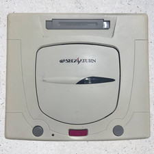 SEGA Saturn White HST-3220 – Tested & Working – Random Game Included