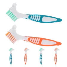 6pcs Denture Brush Toothbrushes Teeth Care Cleaning Brush Double Sided 