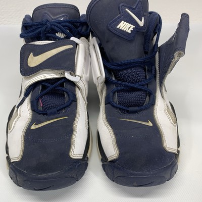 Nike Air Barrage Mid White Midnight Navy Black Yellow AT7847-101