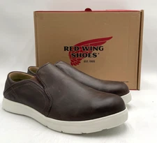 Red Wing Shoes 6721 Men's NEW Aluminum Toe Slip-On Shoe Brown Multiple Sizes