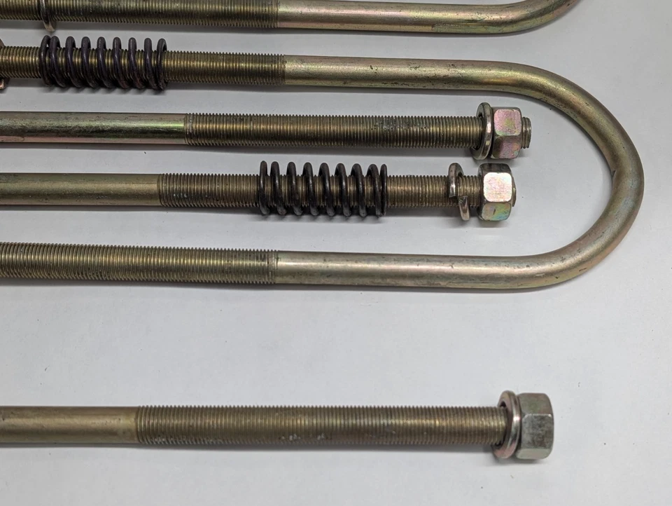 4 Rear Drop 3" Axle Flip Relocator Lowering U-Bolt Hardware 10.5" Overall Length - Image 2 of 4