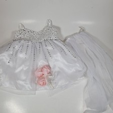 Build A Bear Wedding Dress  Veil Bride Outfit Bouquet