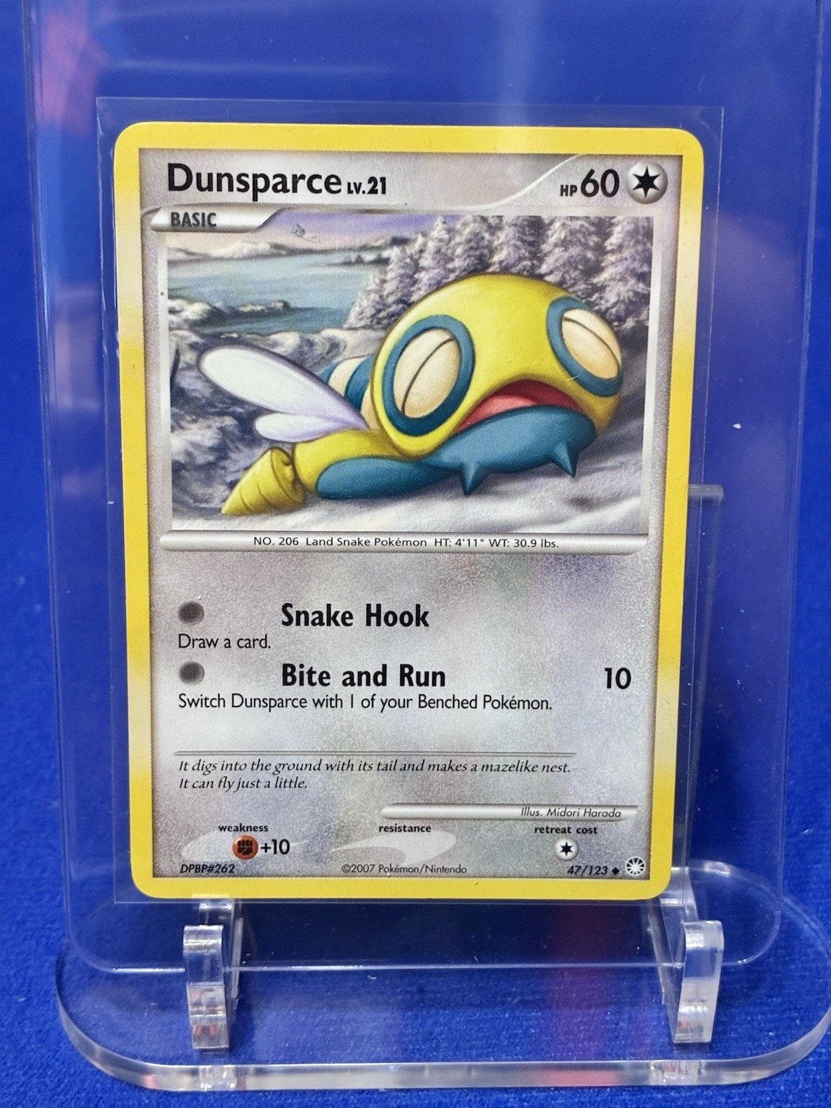 Pokémon TCG Dunsparce 47/123 Mysterious Treasures Uncommon 60 HP EN