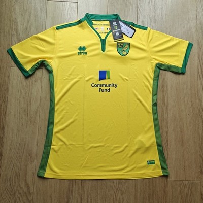 Norwich City FC Errea Heimtrikot 2016/17 Neu mit Etikett Größe XXL