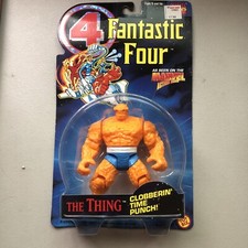 Fantastic Four THE THING ToyBiz 1994 Action Figure Clobberin' Time Punch