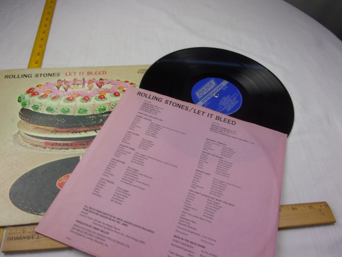 The Rolling Stones Let it Bleed w/ inner sleeve vinyl record album
