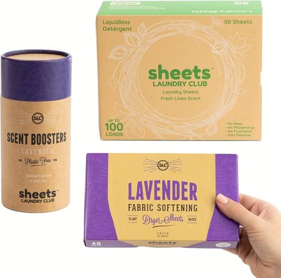 Sheets Laundry Club - All In One Kit.- Lightweight & Mess Free -... 