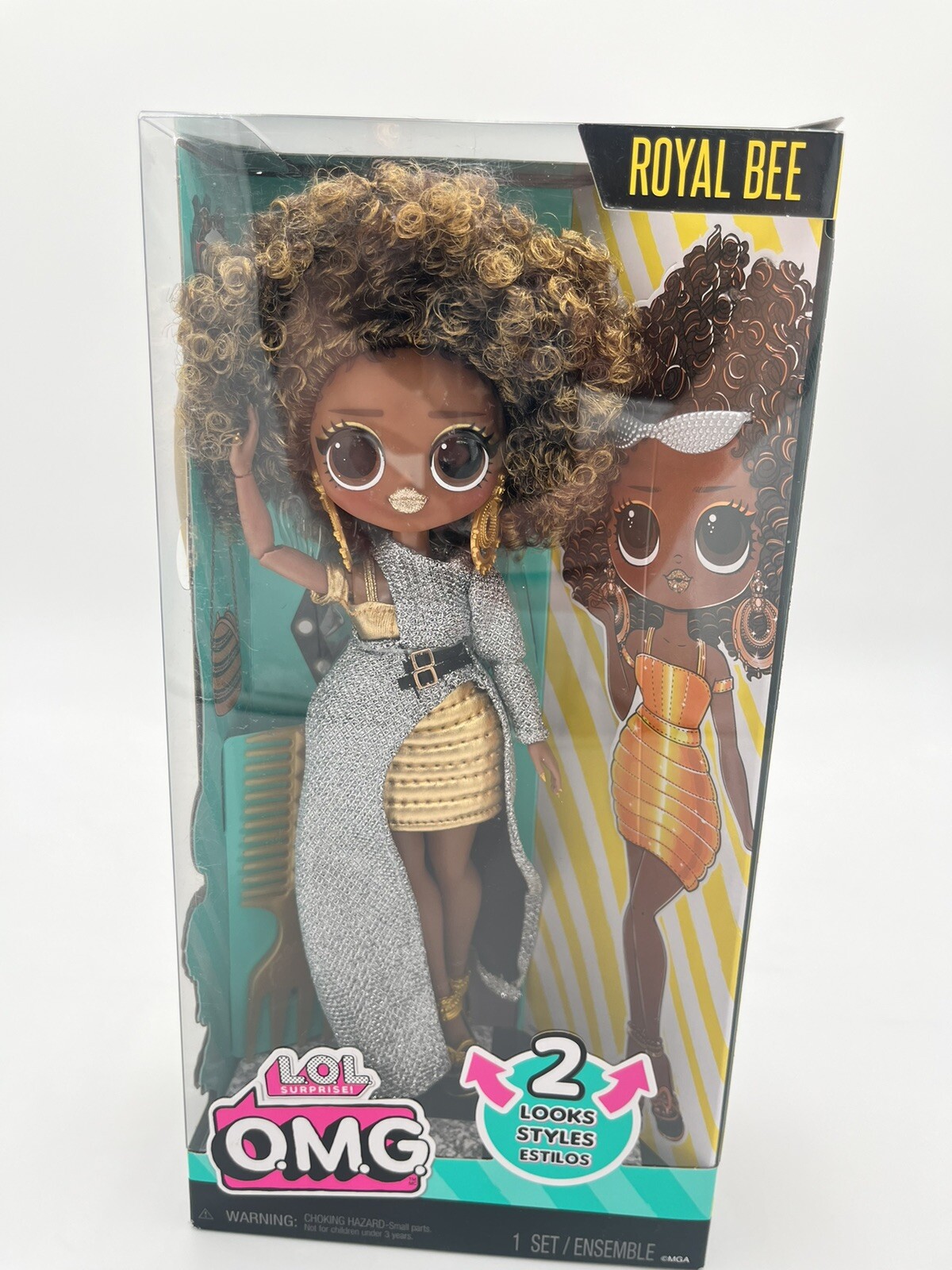 LOL Surprise OMG Royal Bee Fashion Doll with Multiple Surprises Included