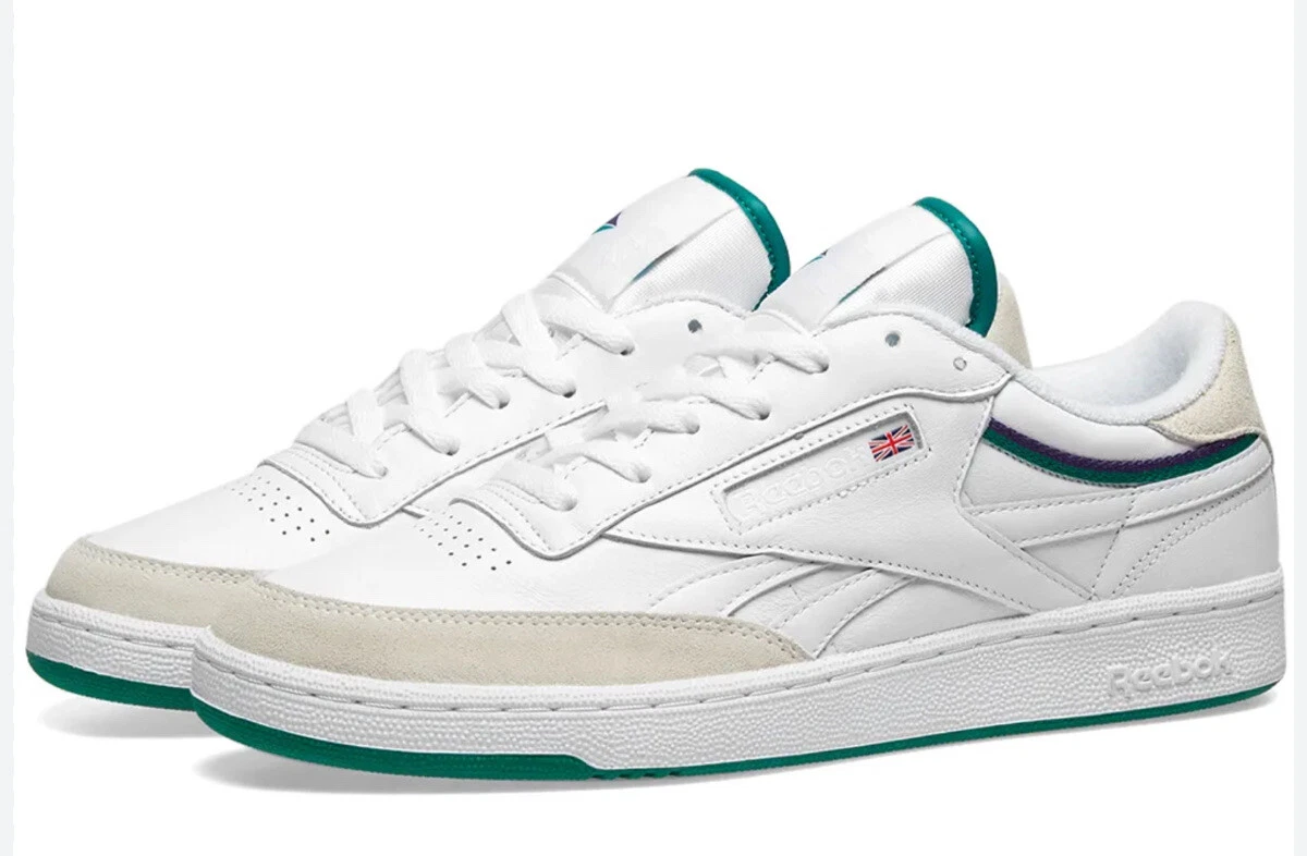 NEW SZ 11.5 REEBOK WIMBLEDON REVENGE PLUS MU WHITE JADE PURPLE