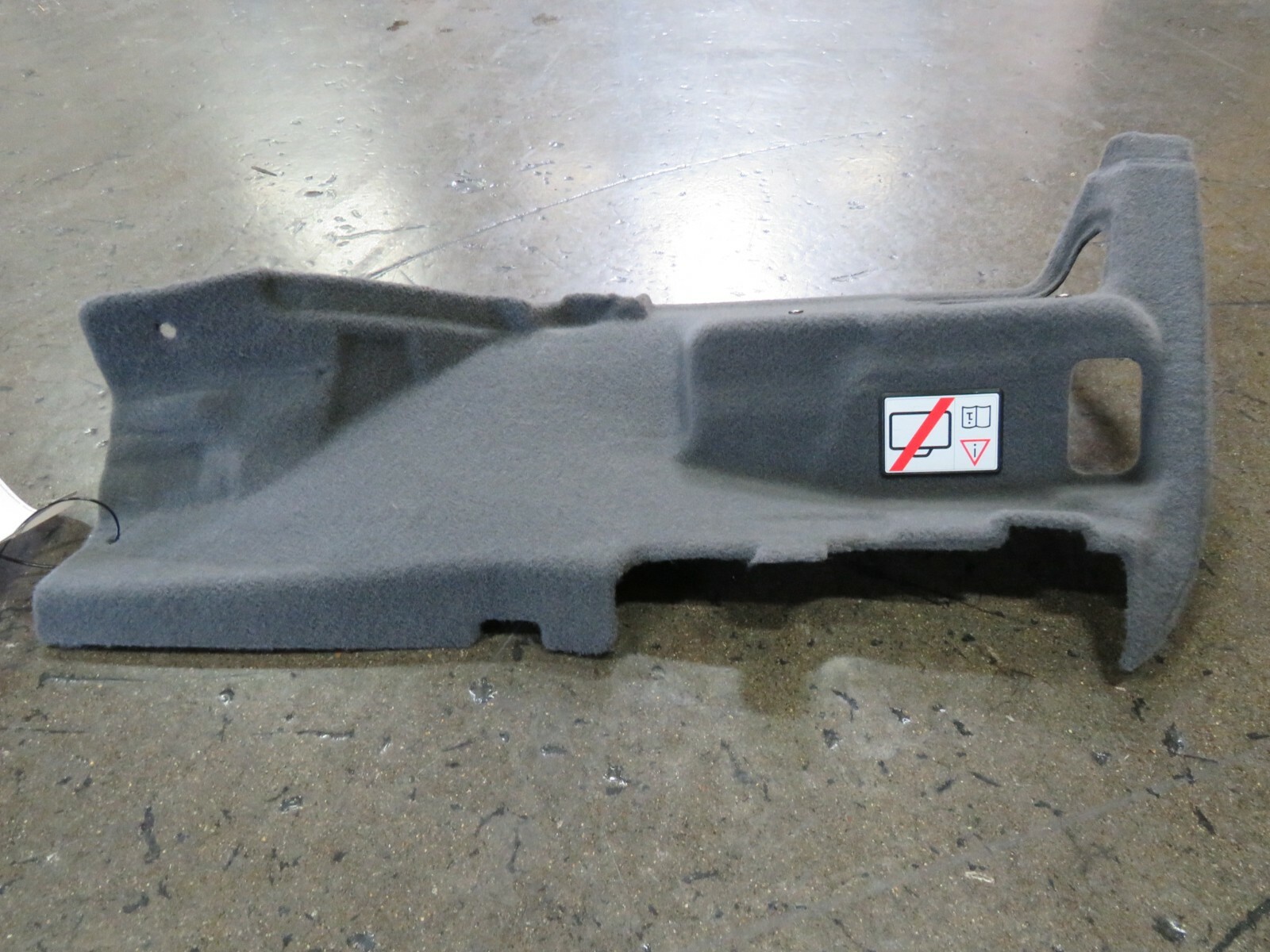 Ferrari California, LH, Left, Side Trunk Carpet, Used, P/N 82850100