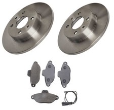 FOR FORD KA 1.2 MK2 FRONT BRAKE DISCS AND PADS SET + SENSOR 2008 - 2017