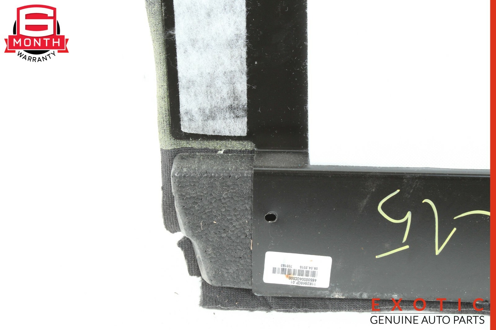 15-17 McLaren 650S Right Footwell Panel Carpet Cover Black OEM