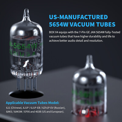 Fosi Audio Box X3 5654W Tubo Phono Pré-Amplificador De Mesa Giratória - Foto 7