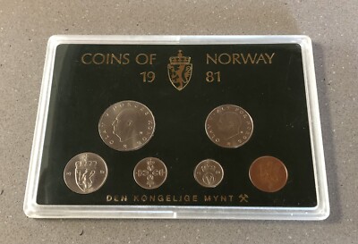 NORWAY 6 Uncirculated Coins 1981 Coin Set from the Royal Mint | eBay