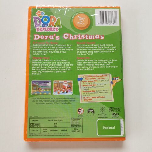 Dora The Explorer - Dora's Christmas (DVD, 2000) PAL Region 4 (Nickelodeon Jr.) - Picture 3 of 5