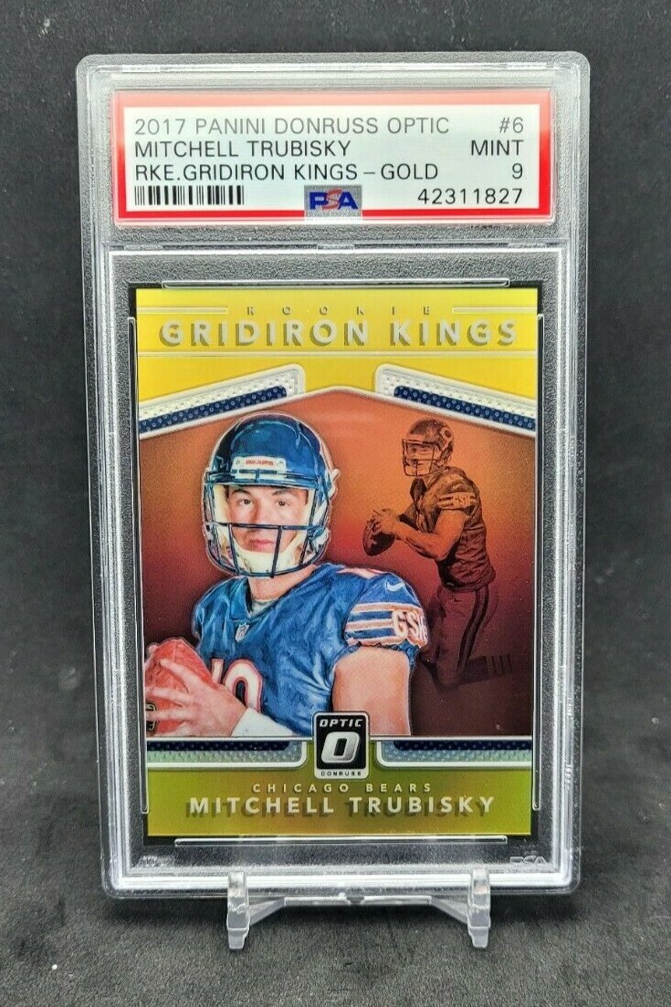 Mitchell Trubisky Panini Donruss Optic Rookie Gridiron Kings #6 Gold