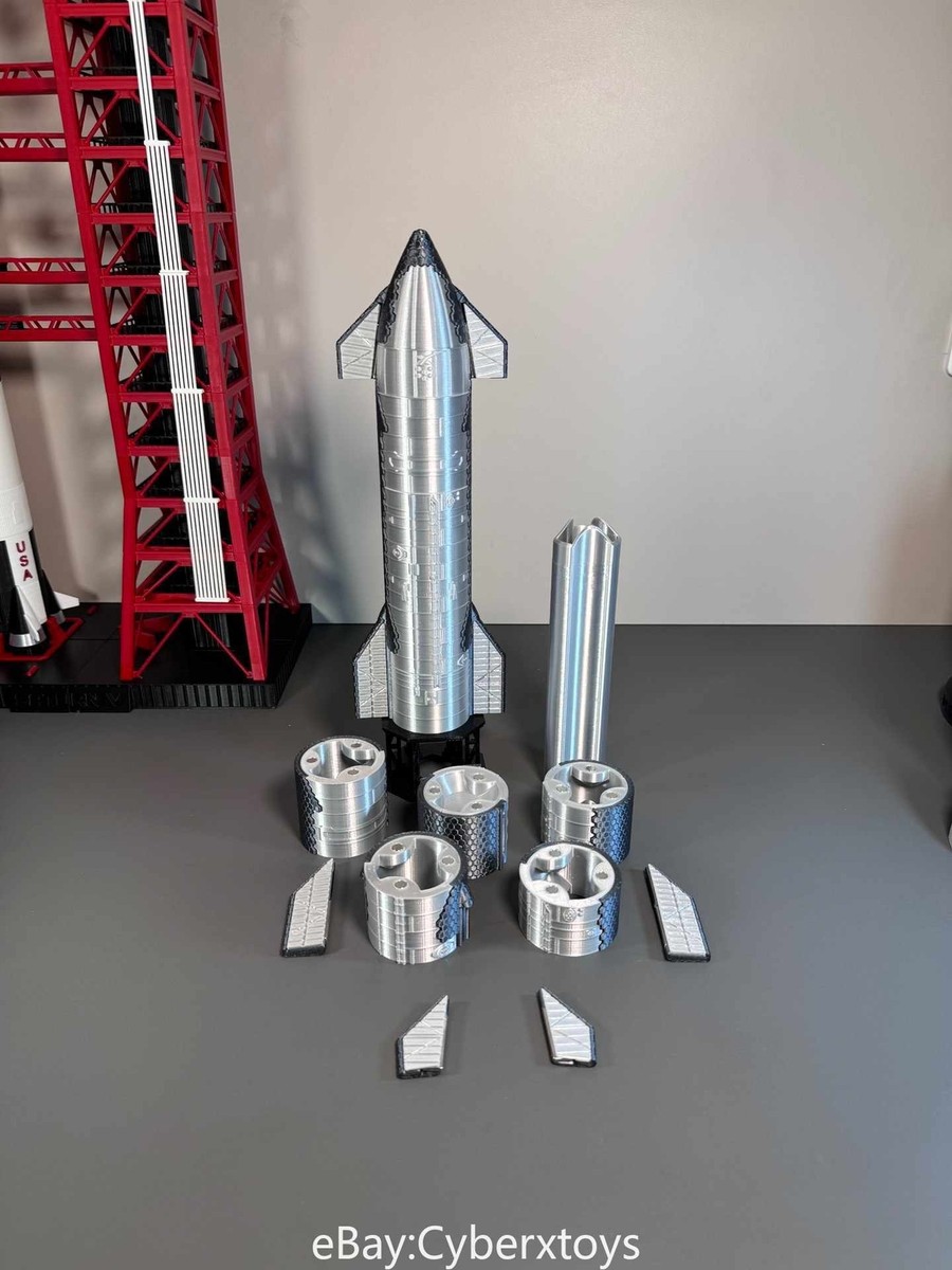 1:200 SpaceX Starship Rocket Model High Precision Magnetic