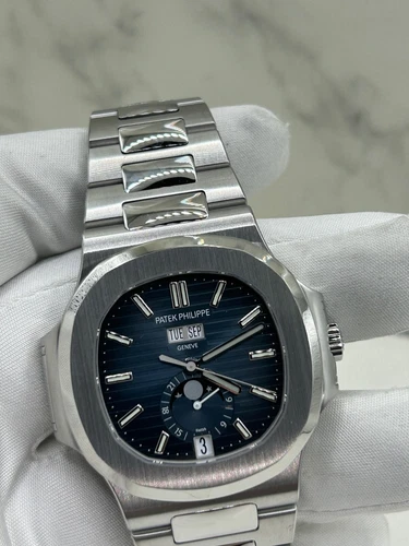 Patek Philippe Nautilus Annual Calendar Moon Phase Steel Bracelet 5726/1A-014