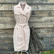 Calvin Klein Sheath Sleeveless Criss Cross Zippered Front With Lapel Size 4