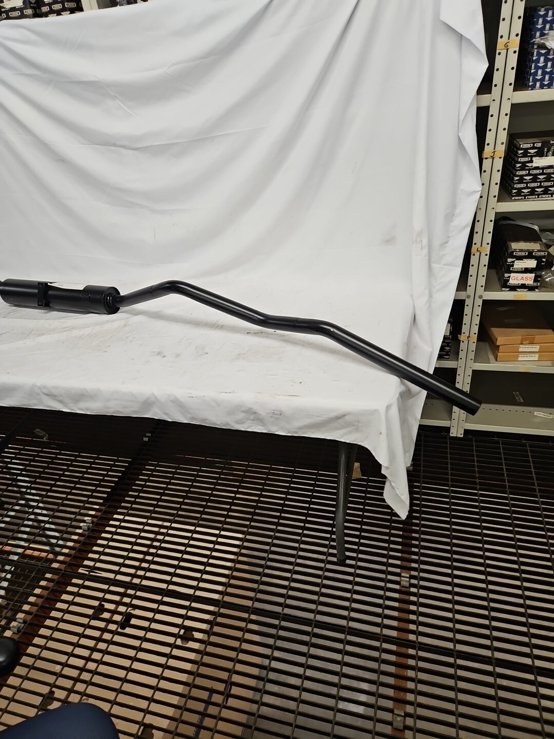 BENTLEY LEFT HAND REAR SILENCER MILD STEEL LWB (UR22093)