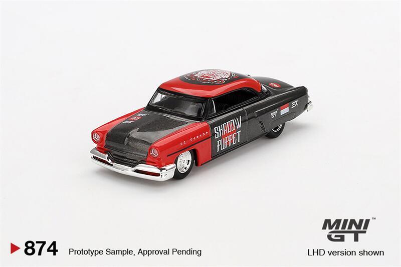 MINI GT 1:64 Lincoln Capri Hot Rod 1954 Shadow Puppet blister box