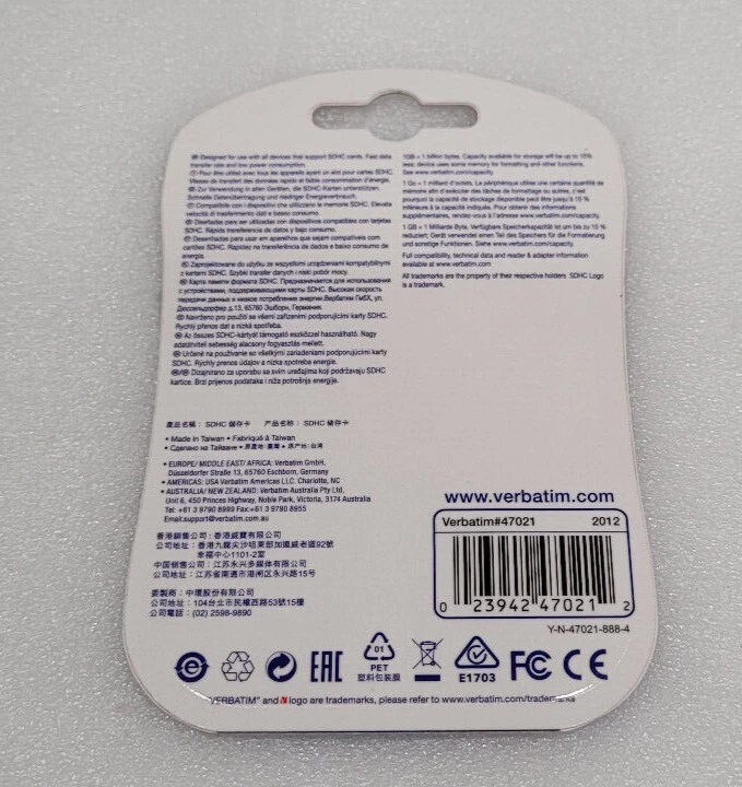 Verbatim pro 32GB SDHC Memory Card & Adaptor V30 U3 4K class 10 SD card  - Image 2 of 2