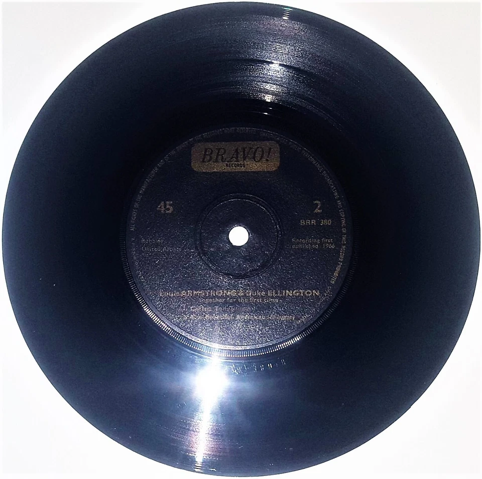 Louis Armstrong And Duke Ellington - Recording Together For The First Time - 7" - Image 4 of 4