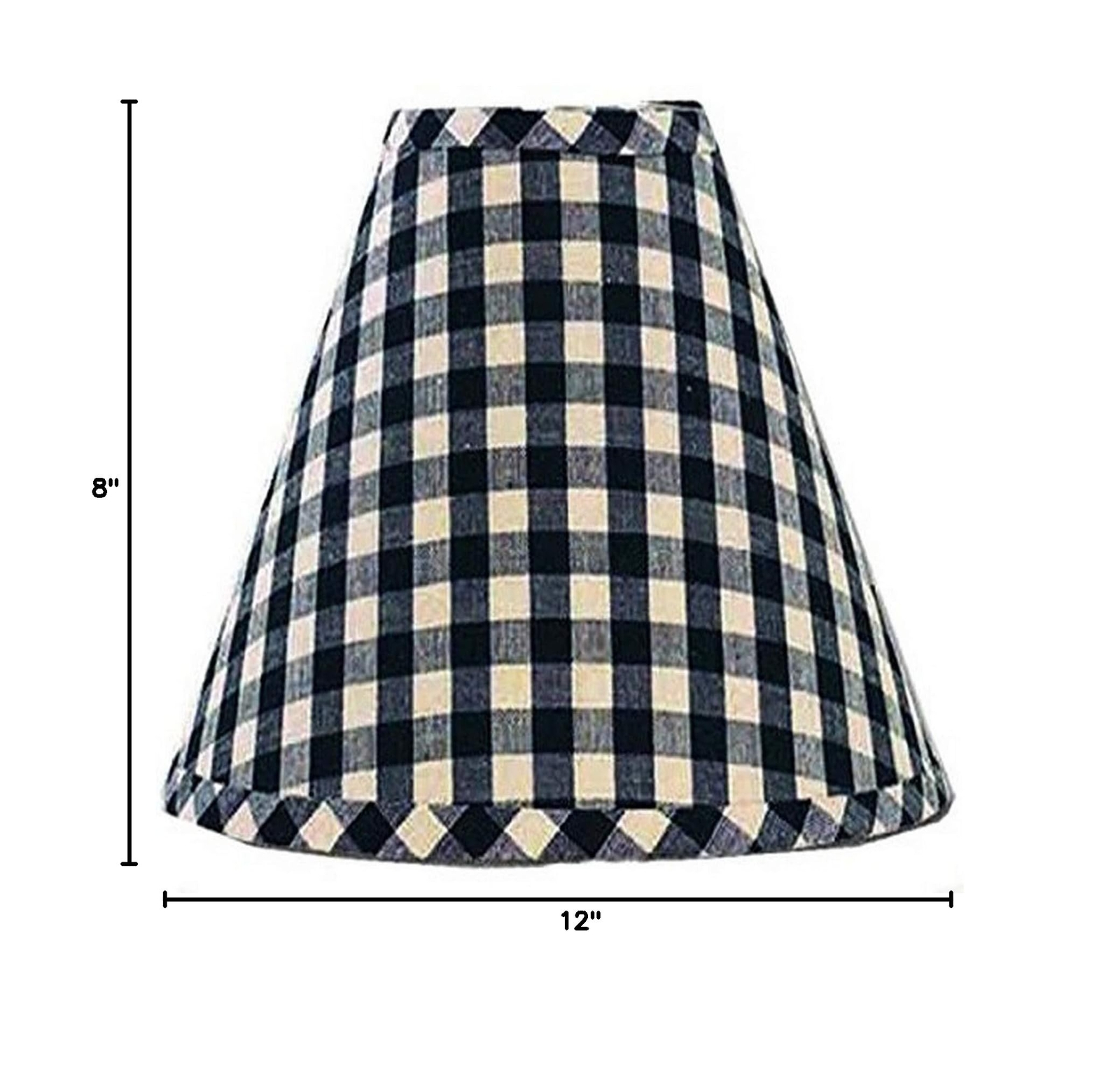 Heritage House Black 12" Bulb Clip Fabric Lamp Shade by Raghu 12 Inch