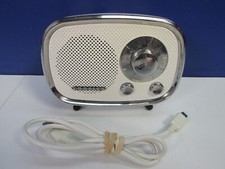 working CROSLEY RONDO BLUETOOTH SPEAKER white PORTABLE retro CR3039A-WH