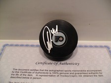 Nicolas Deslauriers Autographed Signed Philadelphia Flyers Puck COA - VERY NICE!