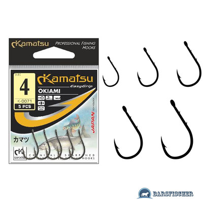 KAMATSU K-0071 OKIAMI / ALLROUNDHAKEN MIT ÖHR, ANGELHAKEN LOSE, HOOKS, HAKEN