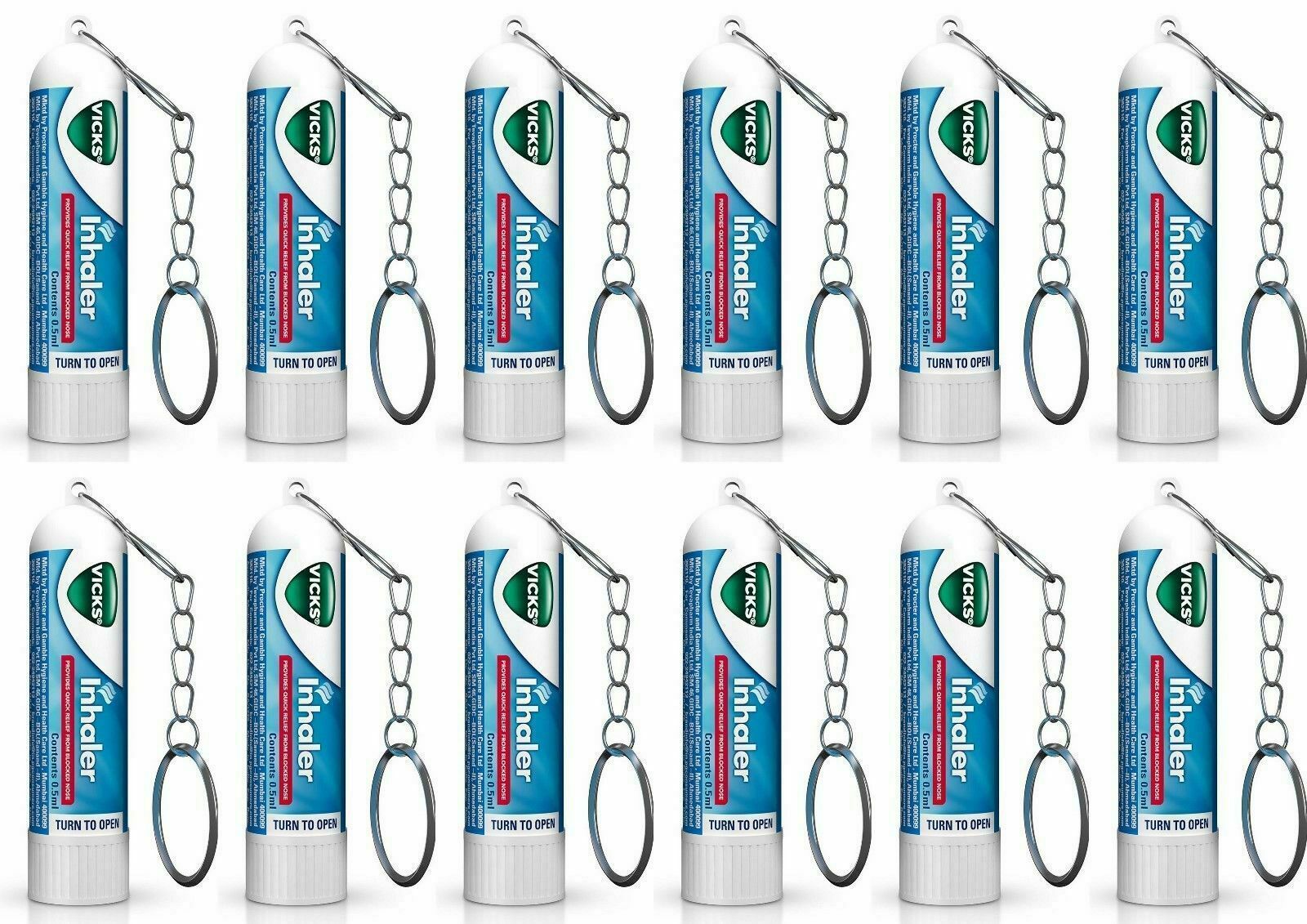 Vicks Inhaler Relief for Cold Sinus Nasal Congestion Allergy