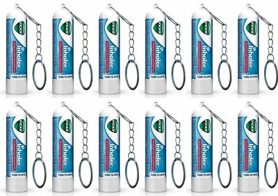 Vicks Inhaler Relief for Cold Sinus Nasal Congestion Allergy - 12 Pcs