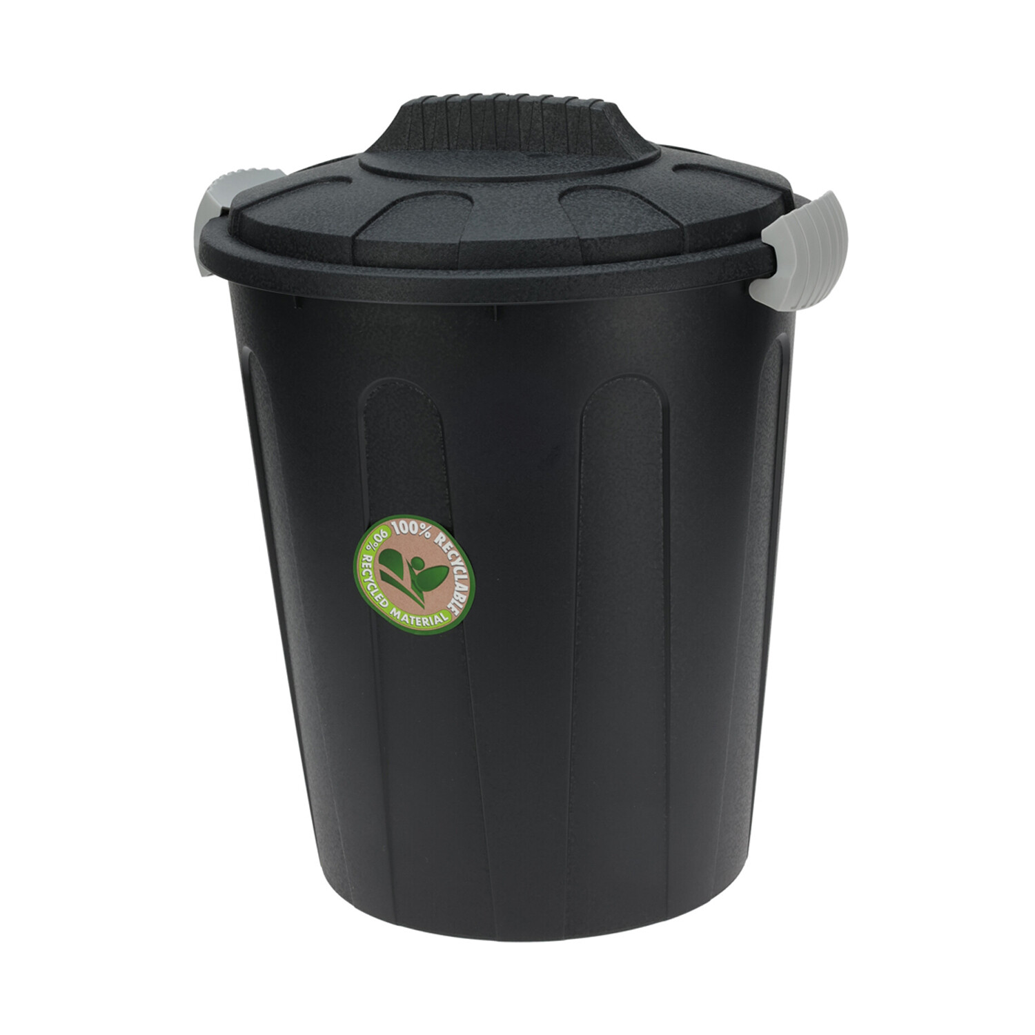 Mojawo Ascheeimer 55 Liter Aus Metall Mit Deckel – Verzinkt, Geruchsdicht, Für Küche & Haushalt