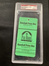 1993 NFL Football Pro Bowl Full Ticket Baseball Press Box Pass PSA 6 EX-MT 