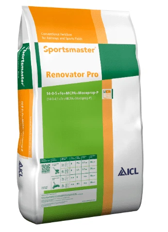 SPORTSMASTER RENOVATOR PRO 25KG WEED, FEED & MOSS CONTROL