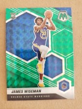 2020-21 Mosaic Green Prizm James Wiseman RC Golden State Warriors #205 Parallel