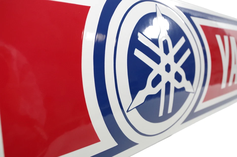 Enamel plaque YAMAHA 20x80 cm LOGO collectable sign motorcycle metal emblem - Image 3 of 3