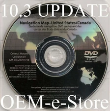 2007-2010 Cadillac Escalade EXT ESV GPS Navigation DVD U.S CAN Map 10.3 Update