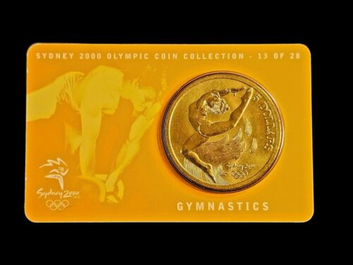 2000 Olimpiadi di Sydney Australia moneta da $5 ginnastica 13 di 28 - Foto 1 di 3
